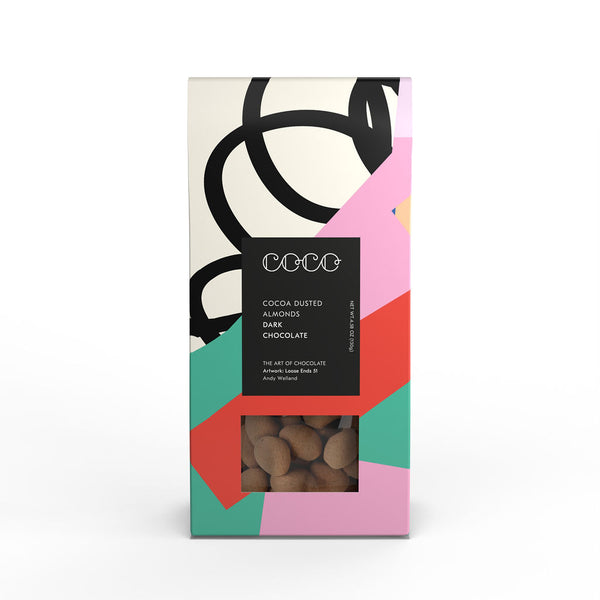 Cocoa Dusted Almonds, Single Origin 61% Dark Chocolate