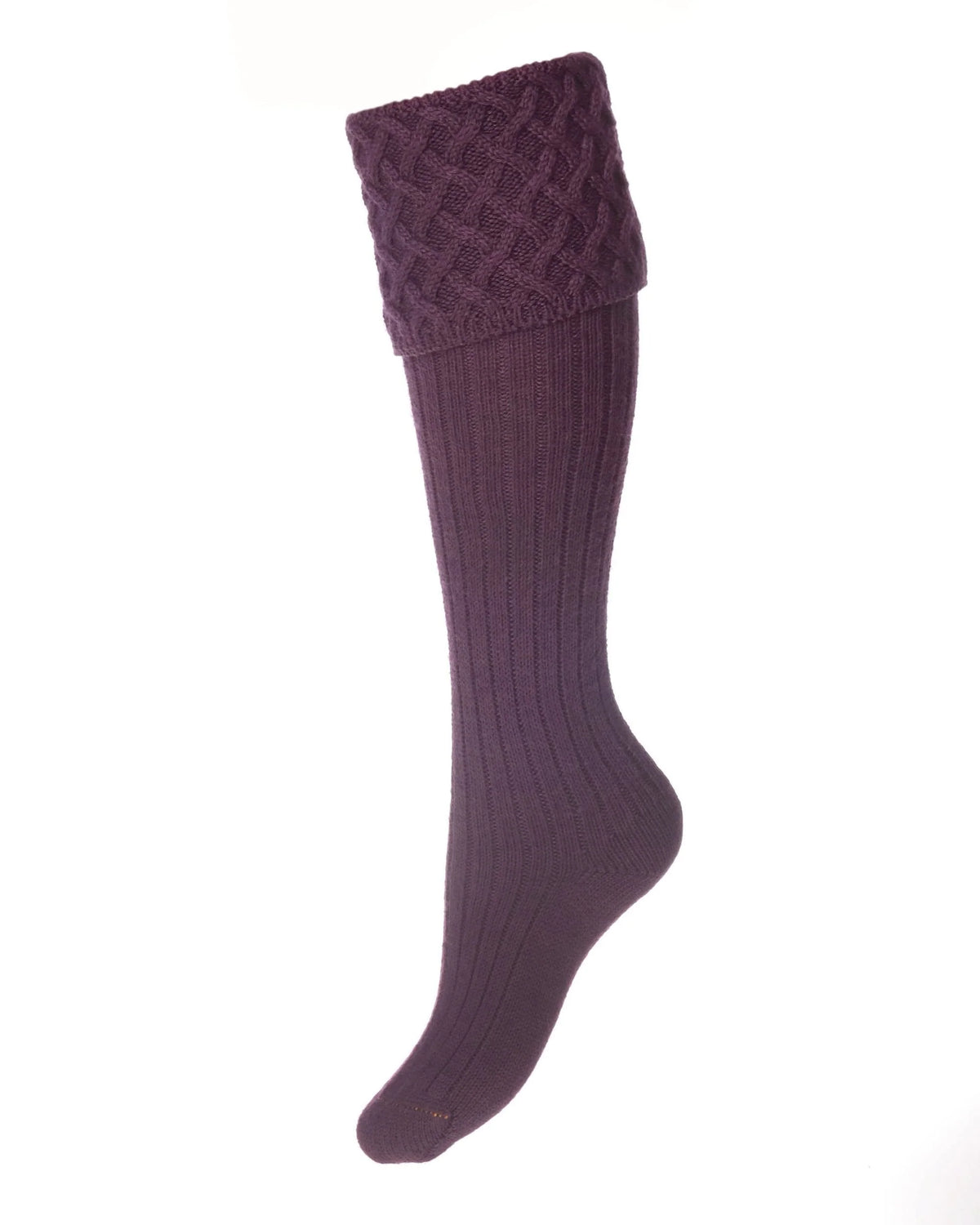 Luxury Wellington Socks - Plum