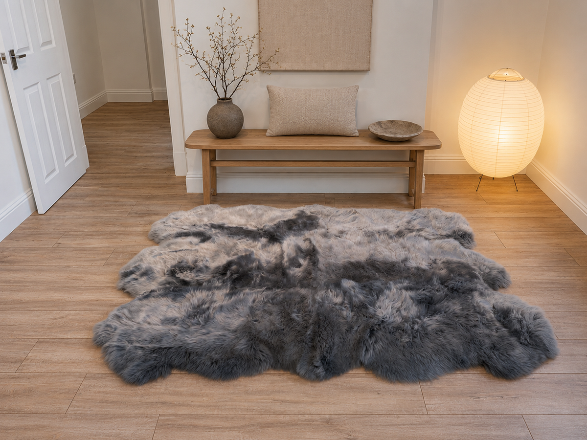 Grey Sexto Sheepskin Rug