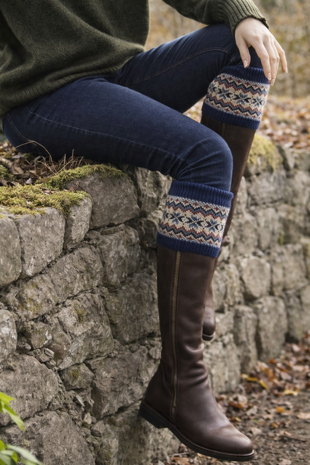 Luxury Wellington Socks - Navy