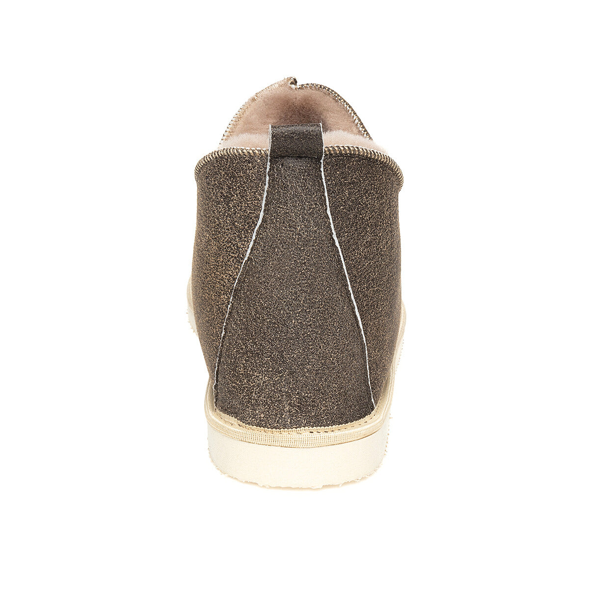 Alpin Sheepskin Slippers - Nutmeg Distressed Leather