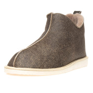 Alpin Sheepskin Slippers - Nutmeg Distressed Leather