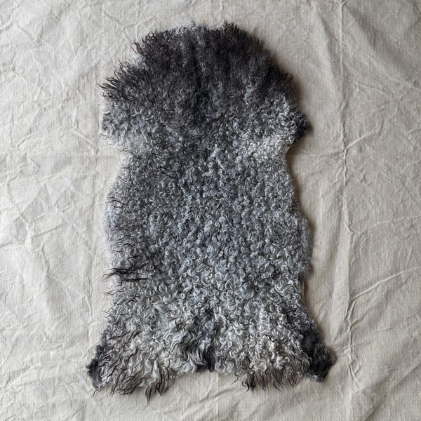 Gotland Natural Sheepskin - Light Grey and Silver - CIORA SCOTLAND