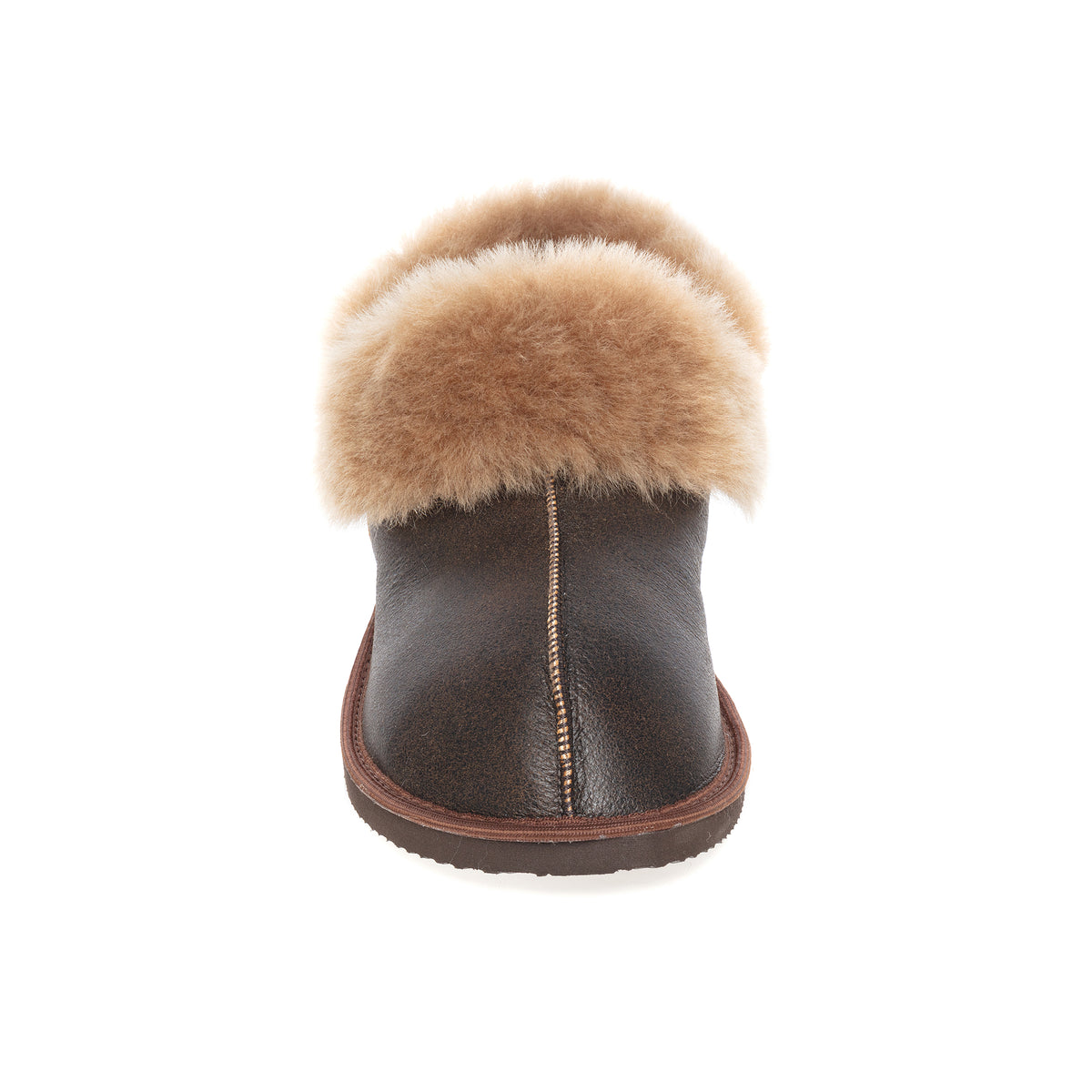 Gael Sheepskin Slippers - Dark Brown