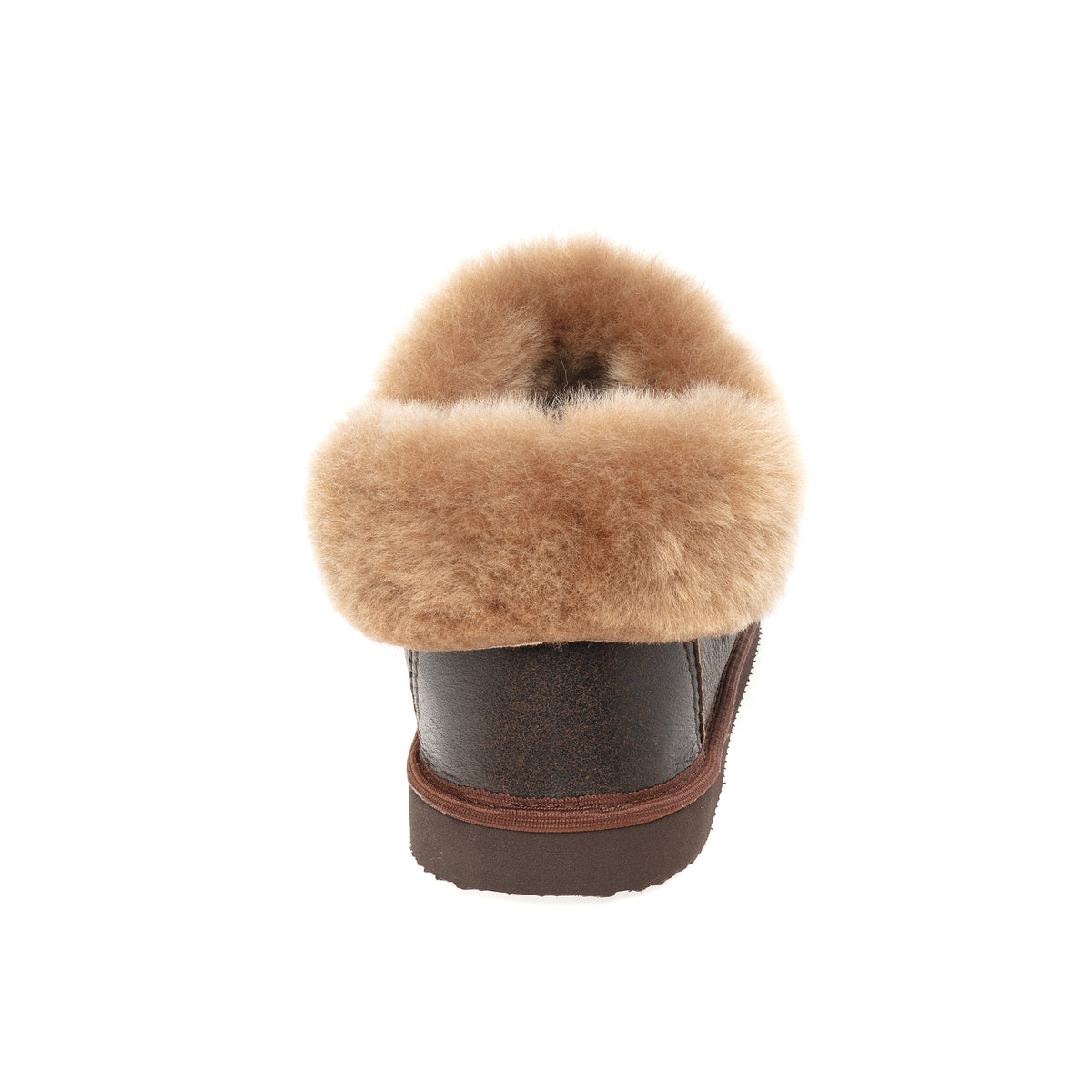 Gael Sheepskin Slippers - Dark Brown