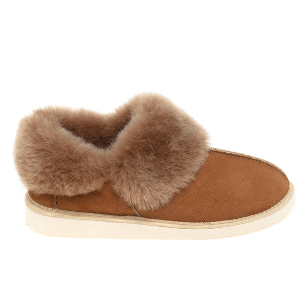 Gael Sheepskin Slippers - Chestnut