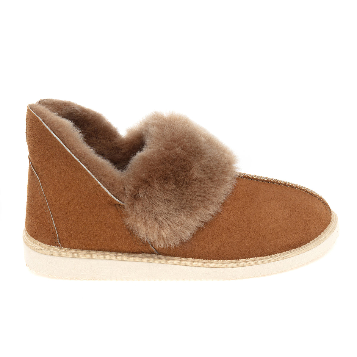 Gael Sheepskin Slippers - Chestnut