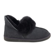 Gael Sheepskin Slippers - Graphite