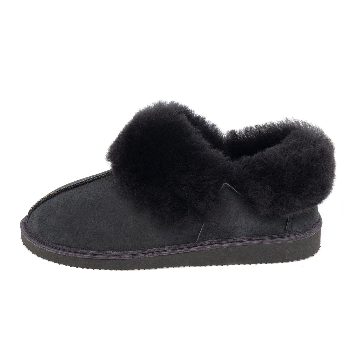 Gael Sheepskin Slippers - Graphite