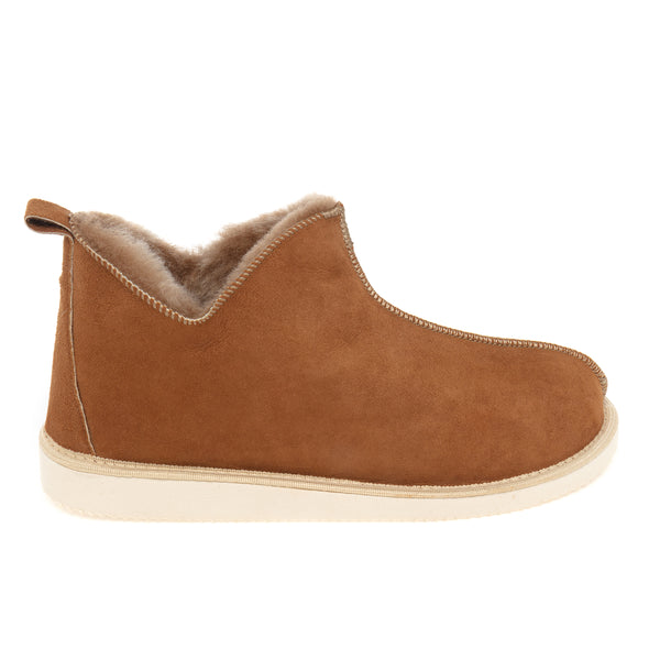 Mens Alpin Sheepskin Slippers - Light Chestnut - CIORA SCOTLAND