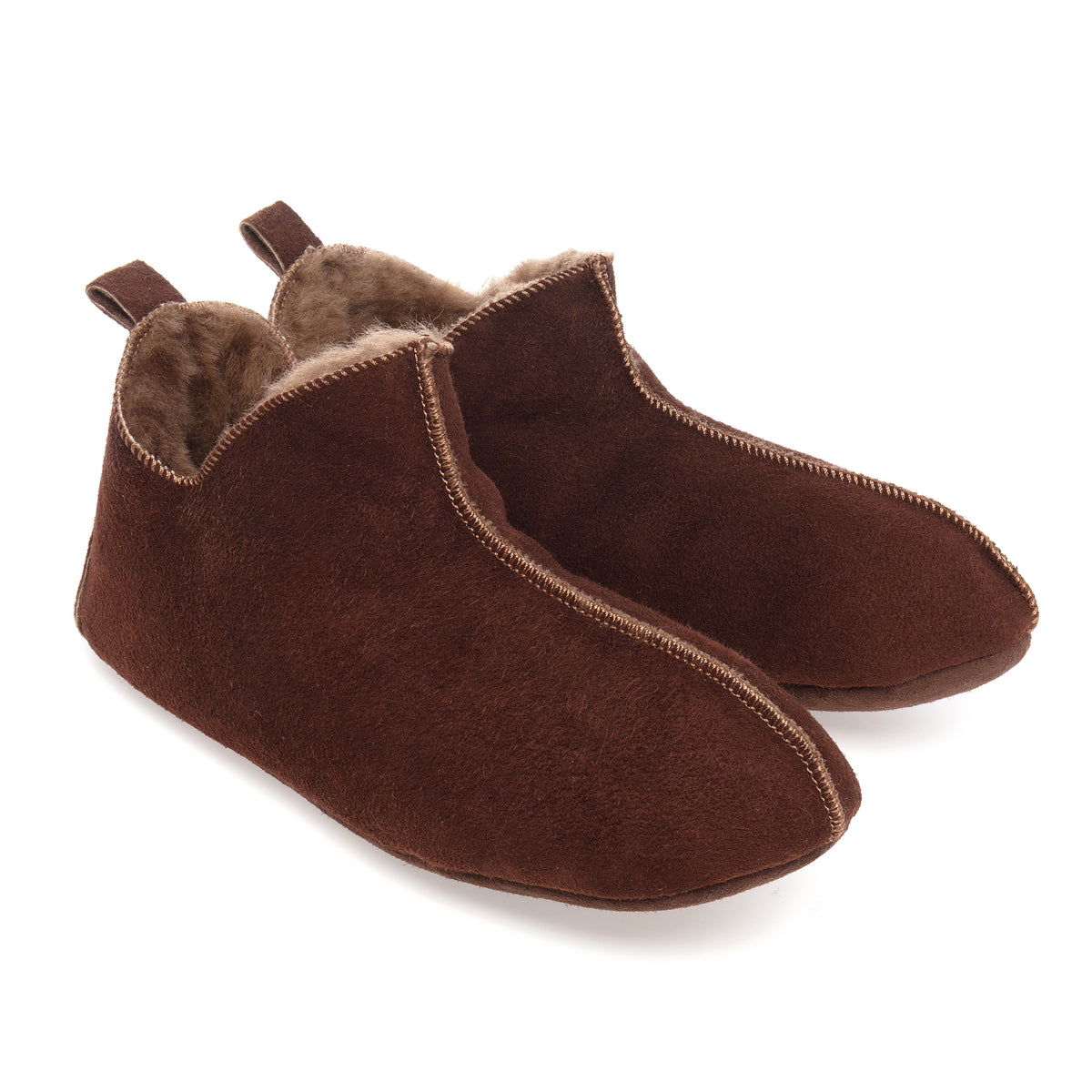 Berit Sheepskin Slippers/Yoga Shoe - Espresso