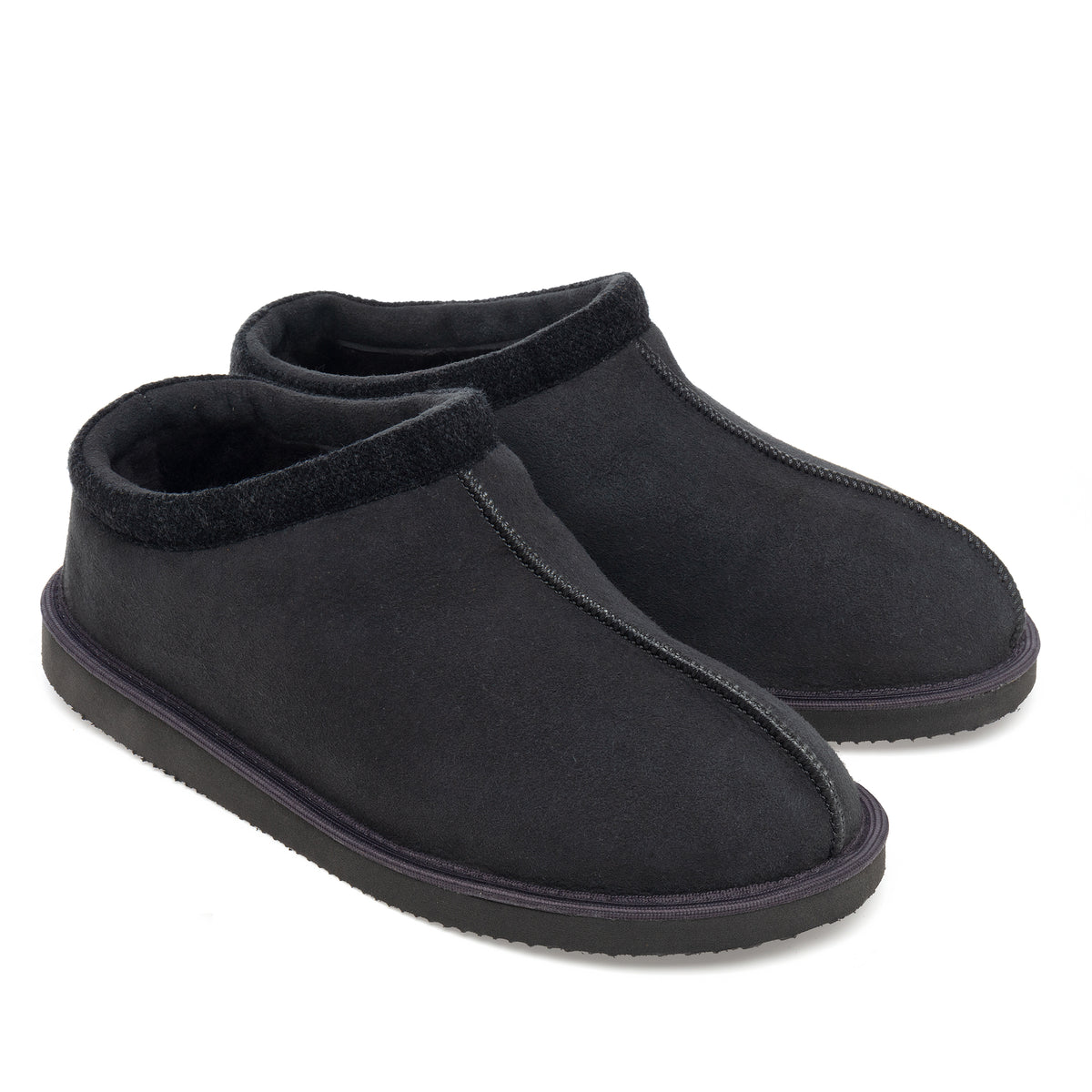 Mhor Sheepskin Slippers - Graphite