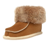 Kids Aesop Sheepskin Slippers - Chestnut