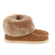 Kids Aesop Sheepskin Slippers - Chestnut