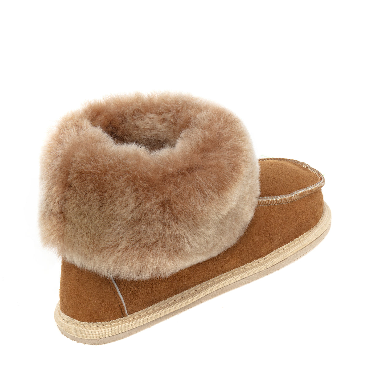 Kids Aesop Sheepskin Slippers - Chestnut