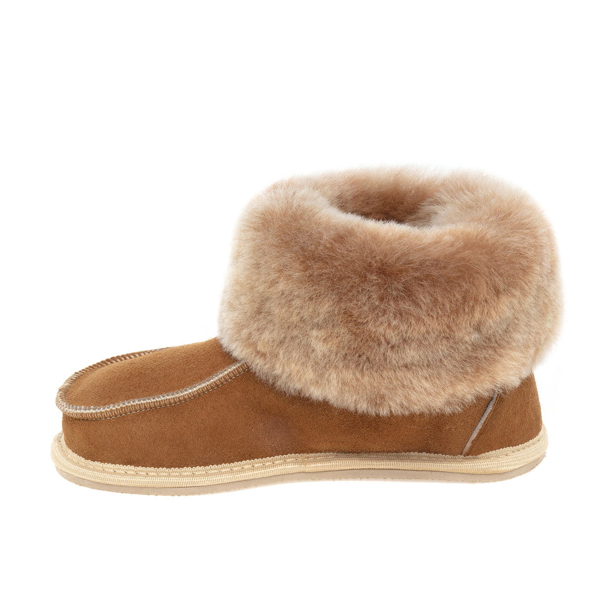 Kids Aesop Sheepskin Slippers - Chestnut