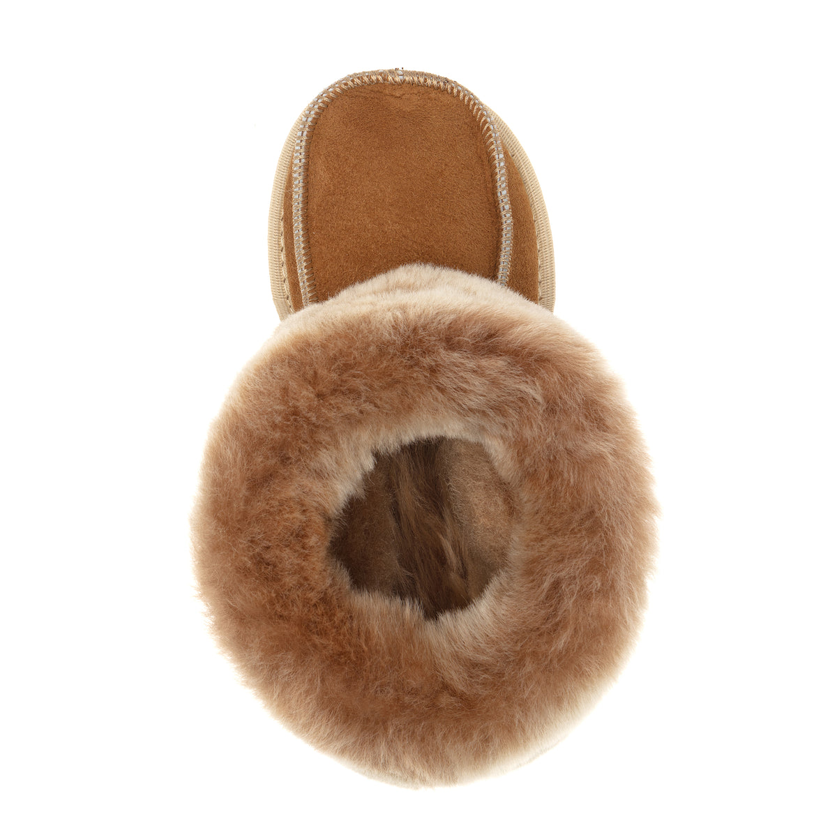 Kids Aesop Sheepskin Slippers - Chestnut