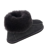 Kids Aesop Sheepskin Slippers - Graphite