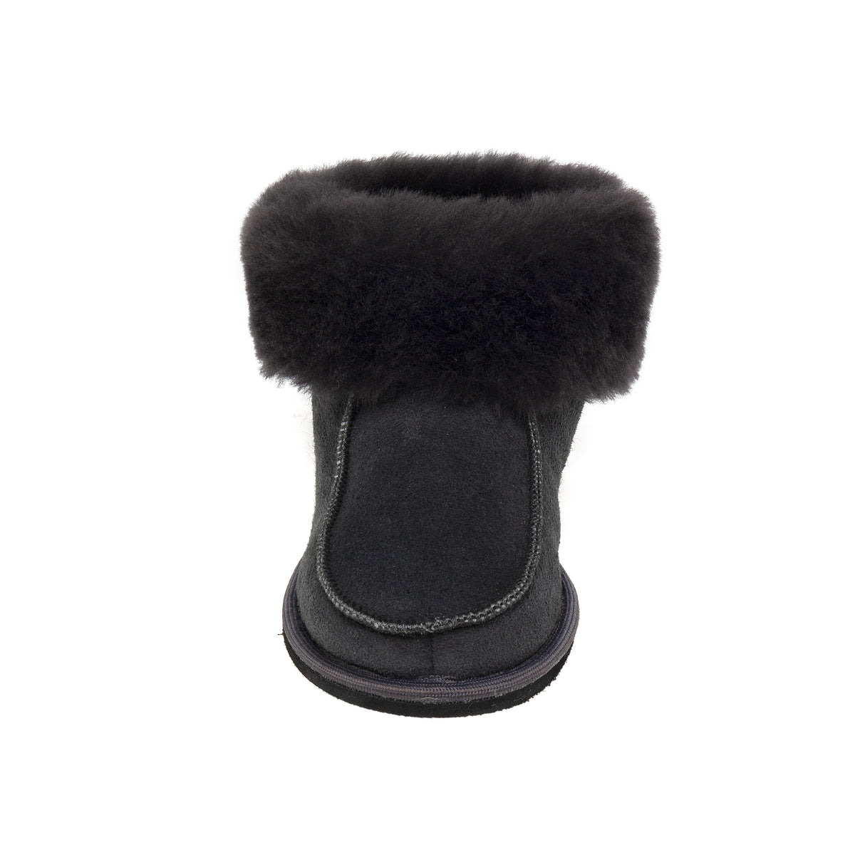 Kids Aesop Sheepskin Slippers - Graphite