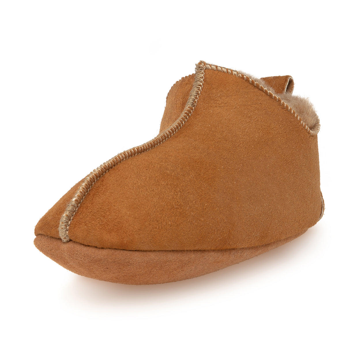 Berit Sheepskin Slippers/Yoga Shoe - Chestnut