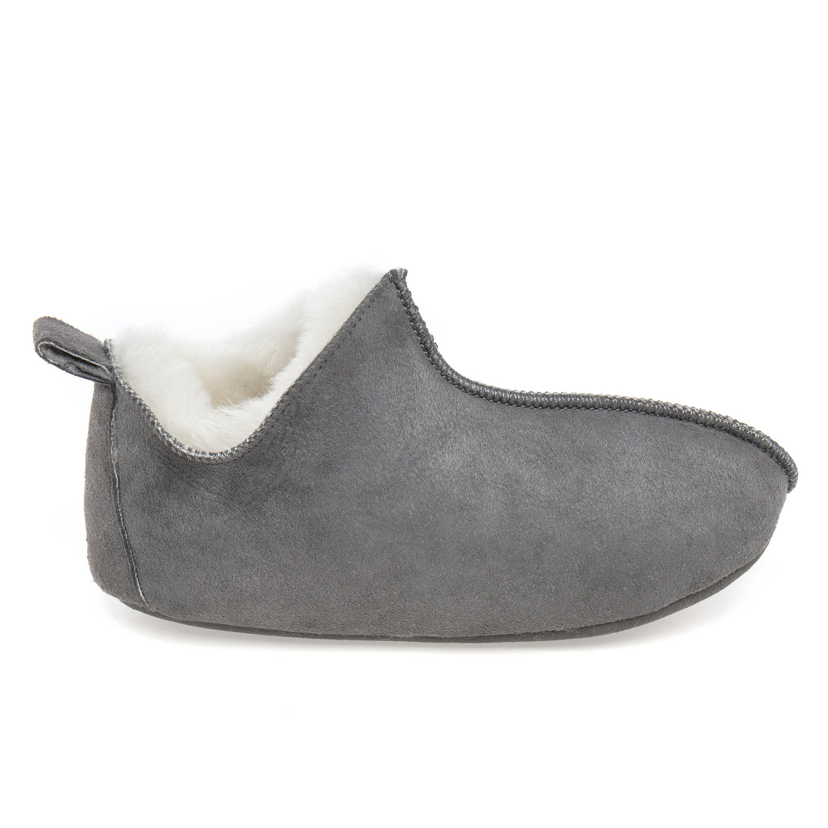 Kids Berit Sheepskin Slippers - Grey