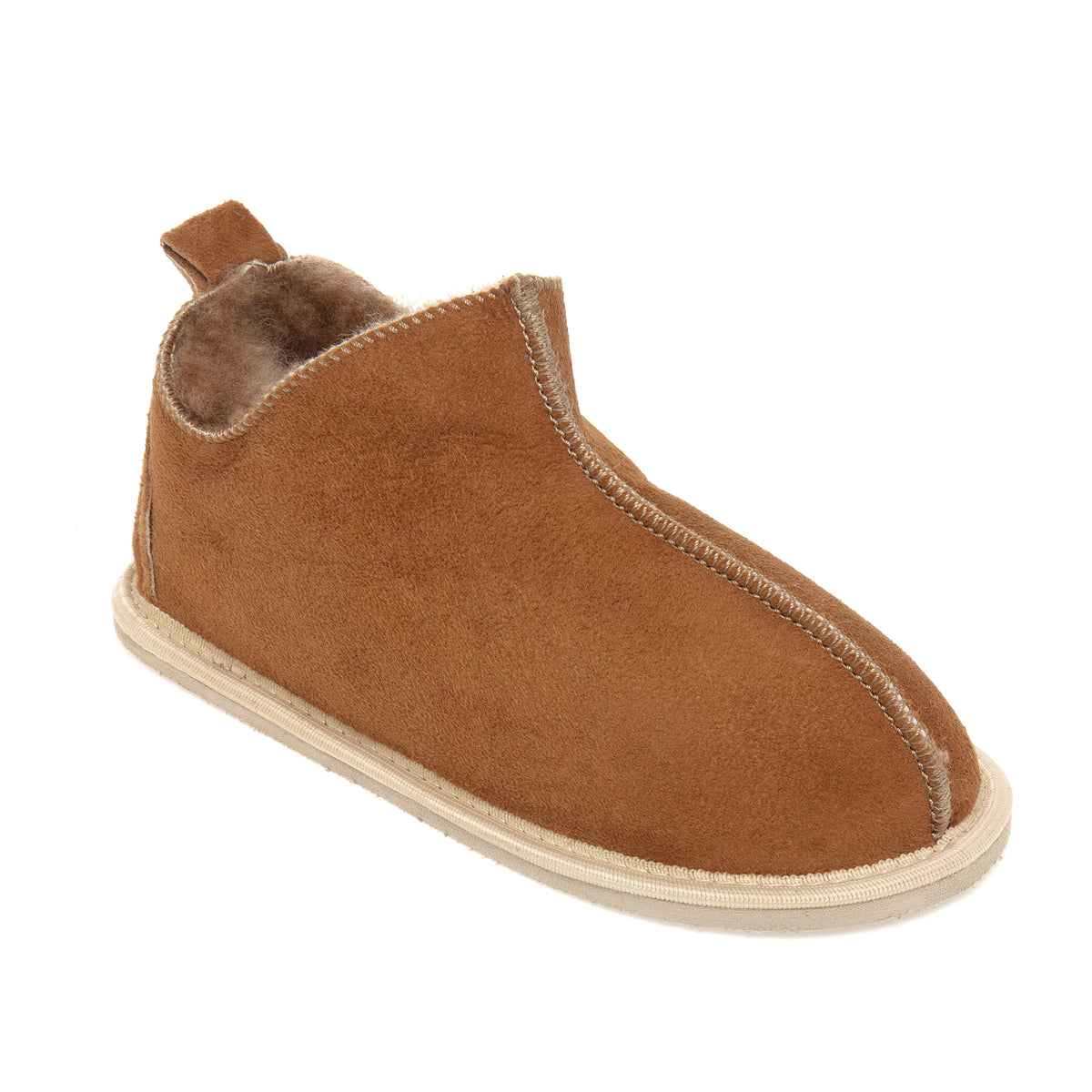 Kids Alpin Sheepskin Slippers - Chestnut