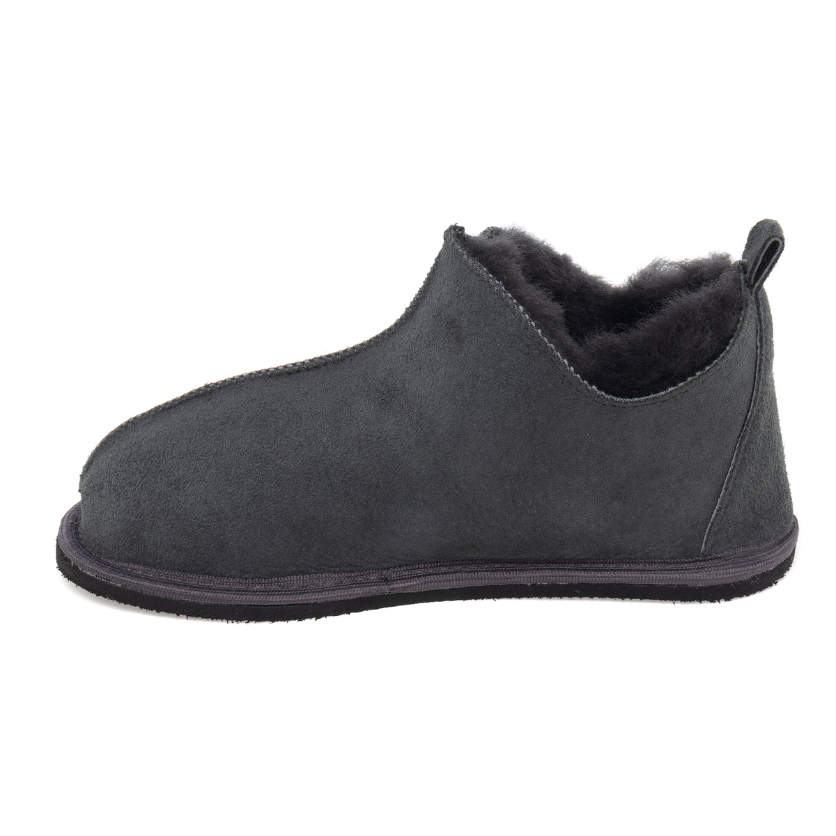 Kids Alpin Sheepskin Slippers - Graphite