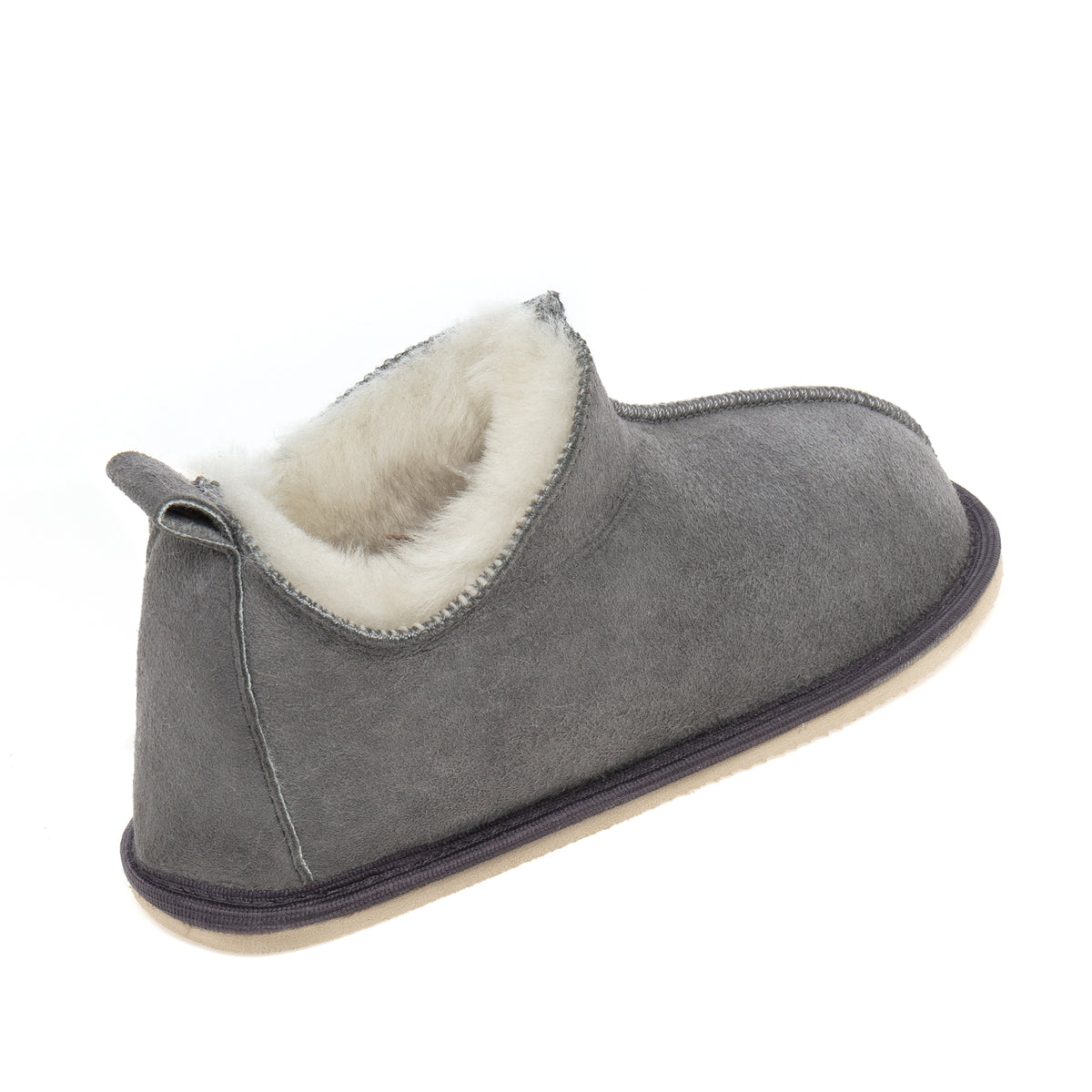 Kids Alpin Sheepskin Slippers - Grey