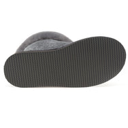 Aesop Sheepskin Slippers - Grey Distressed Leather