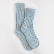 Alpaca Bed Socks - Blue