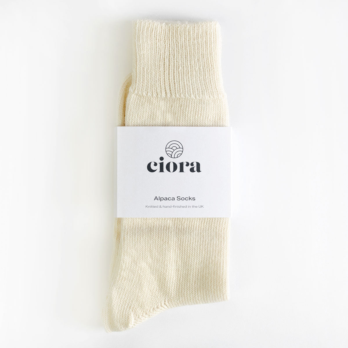 Alpaca Everyday Socks - Natural Undyed Cream