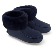 Aster Sheepskin Slippers - Midnight Navy