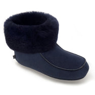 Aster Sheepskin Slippers - Midnight Navy