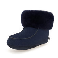 Aster Sheepskin Slippers - Midnight Navy