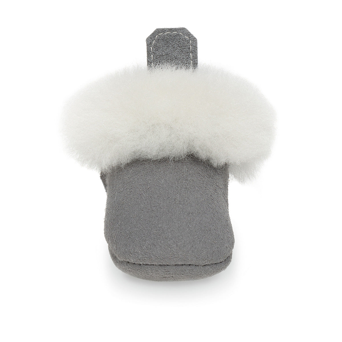 Barra Hand-Stitched Sheepskin Baby Booties - Grey