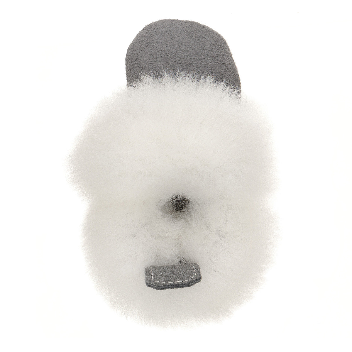 Barra Hand-Stitched Sheepskin Baby Booties - Grey