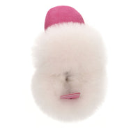 Barra Hand-Stitched Sheepskin Baby Booties - Pink