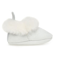 Barra Hand-Stitched Sheepskin Baby Booties - White