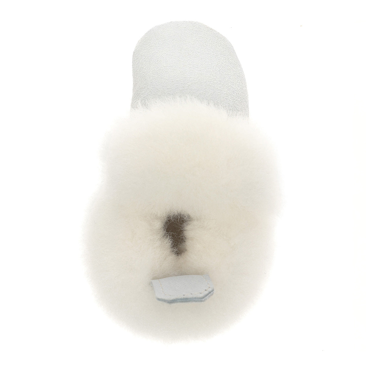 Barra Hand-Stitched Sheepskin Baby Booties - White