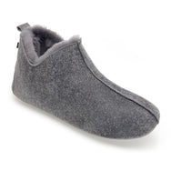 Berit Sheepskin Slippers - Grey Distressed Leather