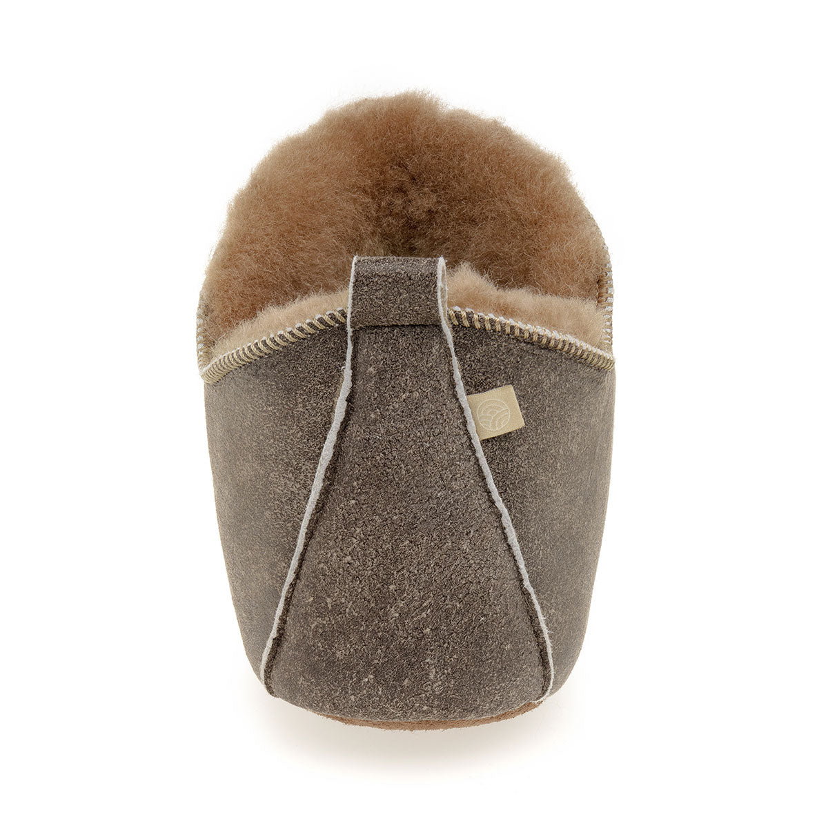 Berit Sheepskin Slippers - Nutmeg Distressed Leather