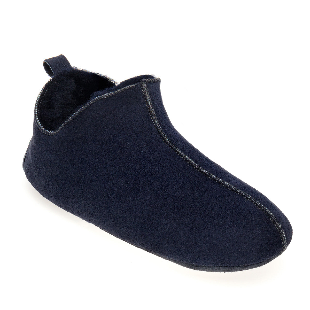 Berit Sheepskin Slippers/Yoga Shoe - Midnight Navy