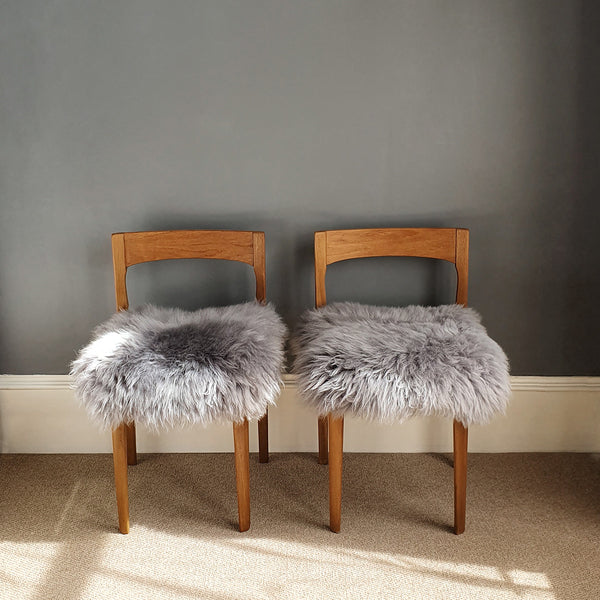 Grey British Sheepskin Seat Pad