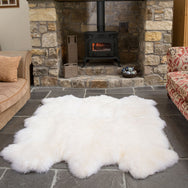 Natural White Sexto Sheepskin Rug