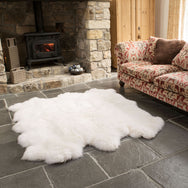 Natural White Sexto Sheepskin Rug