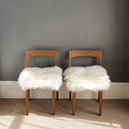 Natural White/Ivory British Sheepskin Seat Pad