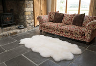 Natural White Quad Sheepskin Rug