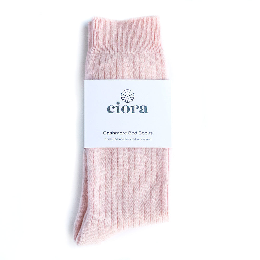 Cashmere Socks - Cherry Blossom