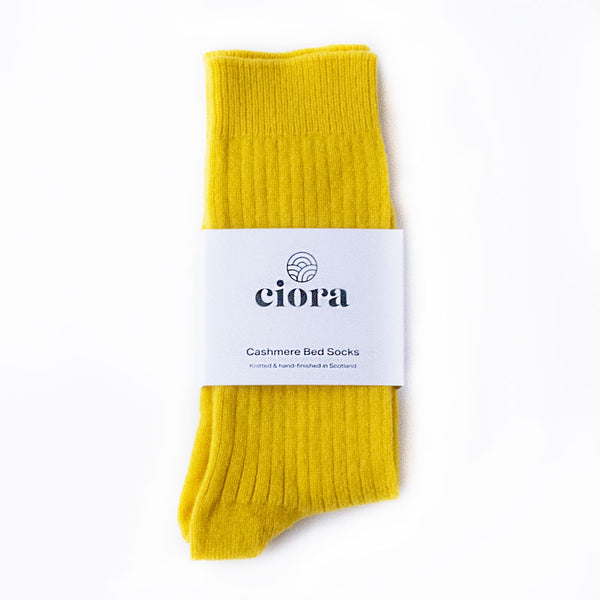 Cashmere Socks - Goldenrod