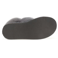 Gael Sheepskin Slippers - Grey Distressed Leather